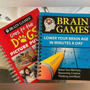 Set of Two Spiral Brain Games Workbooks